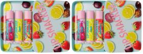 Conjunto de protetor labial Lip Smacker Nostalgia Trio Tin Grape Lemon Straw