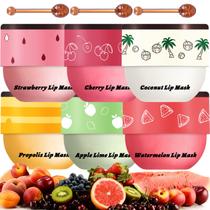Conjunto de protetor labial Scarman Bee Honey Pot com extrato de própolis, 6 unidades