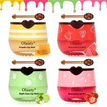 Conjunto de protetor labial Sulily Bee Honey Pot com morango e melancia