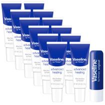 Conjunto de protetor labial Vaseline Lip Therapy Advanced Healing 13 unidades