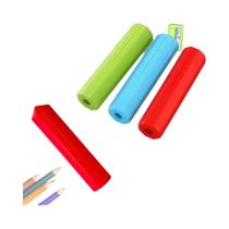 Conjunto De Protetores De Lápis De Silicone Mastigáveis Para Meninos E Meninas, Capa De Lápis