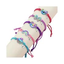 Conjunto De Pulseiras Ajustáveis Com Charme De Urso De Desenho Animado, Borboleta E Arco-Íris, Faixa Conjunto De Pulseiras Ajustáveis Com Charme De Urso De Desenho Animado, Borboleta E Arco-Íris, Faixa