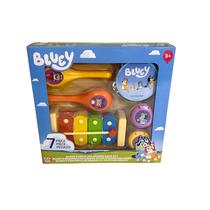 Conjunto de pulseiras Bluey's Magic Xilofone com 7 instrumentos para crianças a partir de 3 anos Conjunto de pulseiras Bluey's Magic Xilofone com 7 instrumentos para crianças a partir de 3 anos