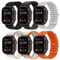 Conjunto de pulseiras esportivas compatível com Apple Watch Ultra 2/Ultra