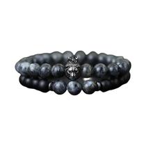 Conjunto De Pulseiras Masculinas King Lion Com Contas De Pedra Natural Olho De Tigre Joias Punk