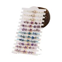 Conjunto De Pulseiras Série Oceano Com Tartaruga, 12 Peças De Pedra Natural Para Uso Em Férias De