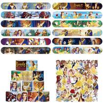 Conjunto de pulseiras Slap Nuwontun A Bela e a Fera 86 unidades Conjunto de pulseiras Slap Nuwontun A Bela e a Fera 86 unidades