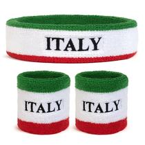 Conjunto de pulseiras Suddora Italy, faixa de cabeça e 2 pulseiras unissex