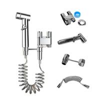 Conjunto De Pulverizador Bidê Portátil Com Válvula De Ângulo De Saída Dupla Para Vaso Sanitário Mini Conjunto De Pulverizador Bidê Portátil Com Válvula De Ângulo De Saída Dupla Para Vaso Sanitário Mini