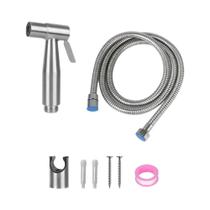 Conjunto De Pulverizador Bidê Portátil De Aço Inoxidável Com Autolimpeza Para Vaso Sanitário E Conjunto De Pulverizador Bidê Portátil De Aço Inoxidável Com Autolimpeza Para Vaso Sanitário E