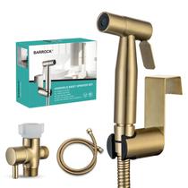 Conjunto de pulverizador de bidê portátil Faucet BARROCK, pacote com 2 unidades douradas Conjunto de pulverizador de bidê portátil Faucet BARROCK, pacote com 2 unidades douradas