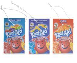Conjunto de purificador de ar para carro Kool-Aid Packet Tropical Blue Orange Conjunto de purificador de ar para carro Kool-Aid Packet Tropical Blue Orange