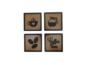 Conjunto De Quadrinhos Cantinho Do Café Com Borda Decoração Conjunto De Quadrinhos Cantinho Do Café Com Borda Decoração