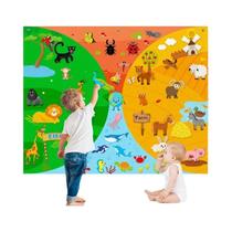 Conjunto De Quadro De História De Animais Do Zoológico Montessori Para Crianças, Brinquedos