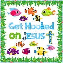 Conjunto de quadros de avisos Beyumi Get Hooked on Jesus 81 unidades