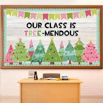 Conjunto de quadros de avisos com recortes de papel para árvore de Natal gisgfim