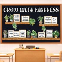 Conjunto de quadros de avisos da estante de livros Qilery Grow with Kindness