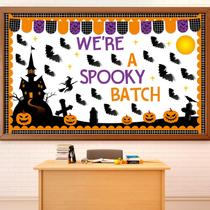 Conjunto de quadros de avisos de Halloween ojustbeok 3D Bat Pumpkin Conjunto de quadros de avisos de Halloween ojustbeok 3D Bat Pumpkin