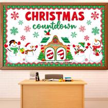 conjunto de quadros de avisos de Natal gisgfim Snowman Countdown
