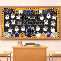 Conjunto de quadros de avisos Halloween Ghost Pumpkin Castle Decor