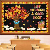 Conjunto de quadros de avisos Kepeel Fall Reading Autumn Thanksgiving