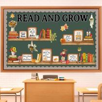 Conjunto de quadros de avisos Qilery Read and Grow Classroom Decor