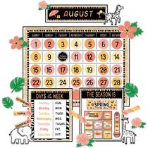 Conjunto de quadros de avisos Safari Jungle Animal Calendar ZOIIWA