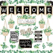 Conjunto de quadros de avisos Whaline Eucalyptus 29 peças para sala de aula Conjunto de quadros de avisos Whaline Eucalyptus 29 peças para sala de aula