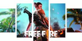 Conjunto De Quadros Decorativo Sala Free Fire 09