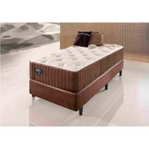 Conjunto de Quarto 1 Base Box Solteiro e 1 Colchão Solteiro Uni Ecoflex