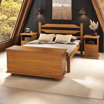 Conjunto de Quarto 1 Cama 2 Mesas de Cabeceira e Baú Porteira Conjunto de Quarto 1 Cama 2 Mesas de Cabeceira e Baú Porteira
