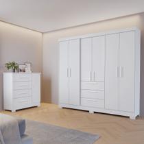 Conjunto de Quarto com 1 Guarda-roupa e 1 Cômoda