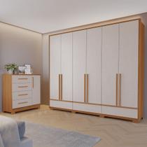 Conjunto de Quarto com 1 Guarda-roupa e 1 Cômoda