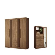 Conjunto de Quarto Hector com Espelho Jatoba Conjunto de Quarto Hector com Espelho Jatoba