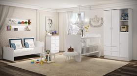 Conjunto de Quarto Infantil com Berço e Mini Cama 4 Peças Bambino Percasa Móveis Conjunto de Quarto Infantil com Berço e Mini Cama 4 Peças Bambino Percasa Móveis