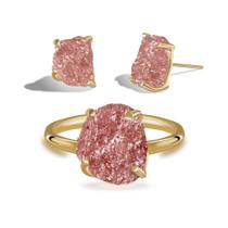 Conjunto de Quartzo Morango