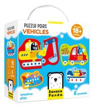 Conjunto de quebra-cabeça de associação Banana Panda Veículos para crianças 18+