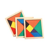Conjunto De Quebra-Cabeça De Madeira Tangram Para Crianças, Brinquedo Educativo, Presente De