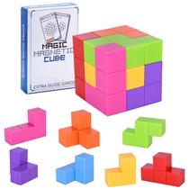 Conjunto de quebra-cabeças 3D de blocos de construção magnéticos WorwOder Kids Magic