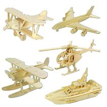 Conjunto de quebra-cabeças de madeira 3D Wood Dinosaur Skeleton 6 Models