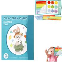 Conjunto de quebra-cabeças educacionais de fração magnética Jnfrer Originbuys