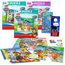 Conjunto de quebra-cabeças Paw Patrol Movie Premier, pacote com 3 adesivos Conjunto de quebra-cabeças Paw Patrol Movie Premier, pacote com 3 adesivos