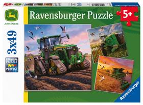 Conjunto de quebra-cabeças Ravensburger Seasons of John Deere 3x49 unidades