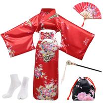 Conjunto de quimono Costume PLULON para mulheres com acessórios