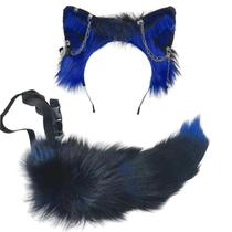 Conjunto de rabos Cosplay Wolf Ears Ekwikzz Gothic Punk Halloween Conjunto de rabos Cosplay Wolf Ears Ekwikzz Gothic Punk Halloween