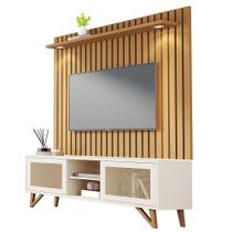 Conjunto de Rack Arua com Painel Cumaru TV até 75" Polegadas