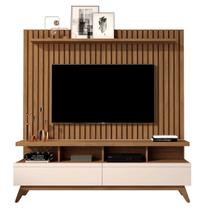 CONJUNTO DE RACK + PAINEL VIVA 100% RIPADO COR FREIJÓ / OFF WHITE 160cm PARA TV ATÉ 58'' POLEGADAS COM 3 GAVETAS PÉS RETRÔ CONJUNTO DE RACK + PAINEL VIVA 100% RIPADO COR FREIJÓ / OFF WHITE 160cm PARA TV ATÉ 58'' POLEGADAS COM 3 GAVETAS PÉS RETRÔ