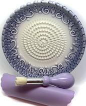 Conjunto de Ralador de Cerâmica BonCera 13cm 4 Peças Roxo Conjunto de Ralador de Cerâmica BonCera 13cm 4 Peças Roxo