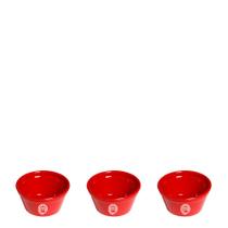 Conjunto de Ramequim Cheff 150ml 3 Peças Vermelho MasterChef VEM