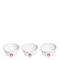 Conjunto de Ramequim Cheff 240ml 3 Peças Branco MasterChef VEM